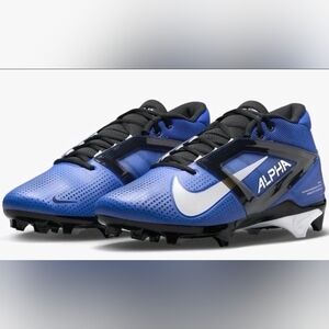 2023 Nike Alpha Menace 4 Elite Hyper Royal White Cleats Mens Size 15 FD7037-400